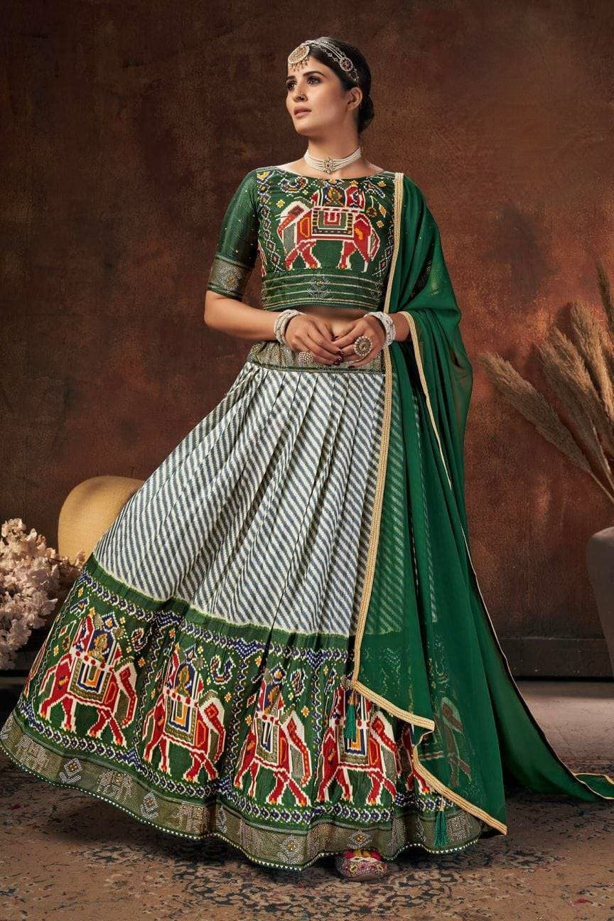 Stone work lehenga on sale choli