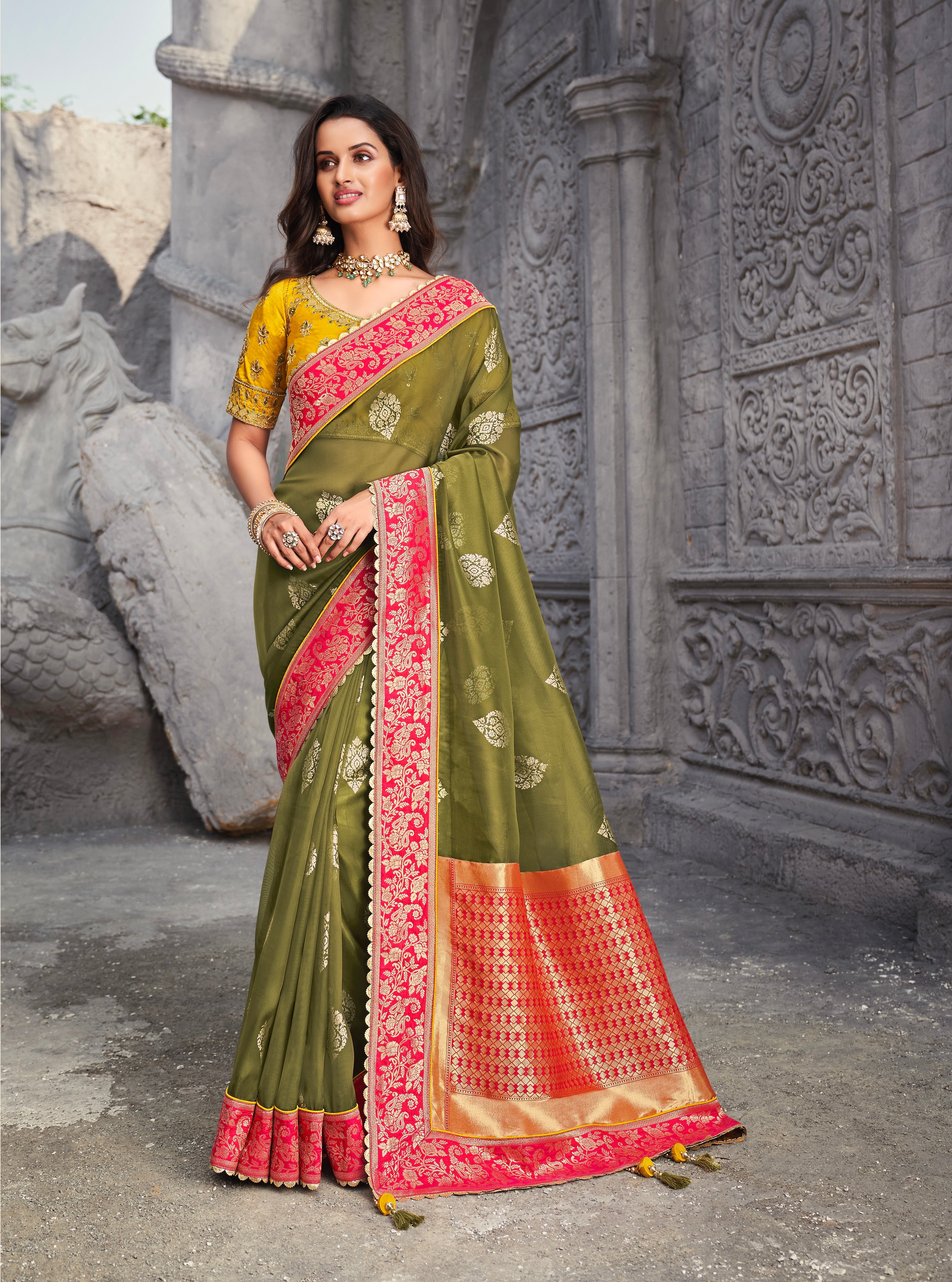 Organza deals net sarees