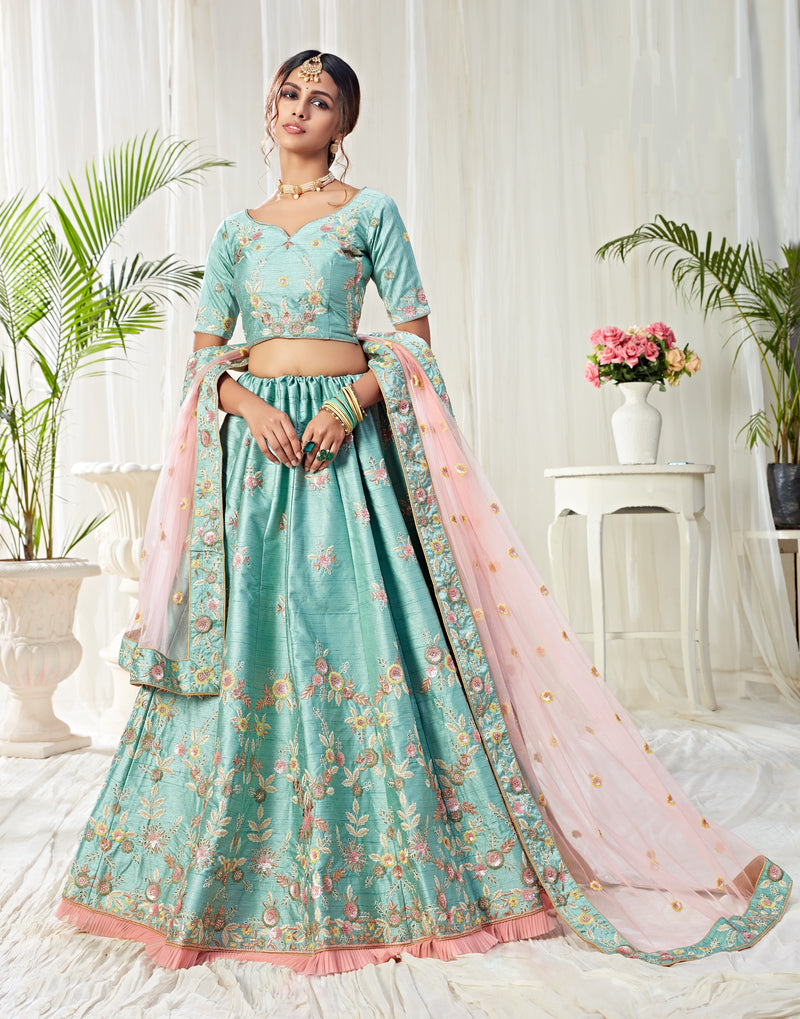 Stunning Bangalore Silk Lehenga