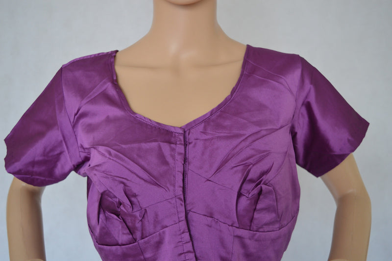 Light Purple Colour Kanchipuram Blouse Size 42