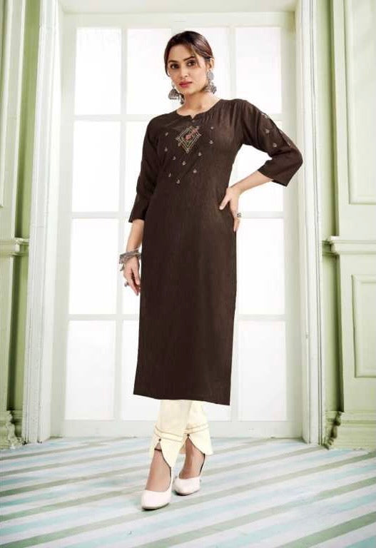 Ready made Embroidery work Kurti- Size 2XLarge